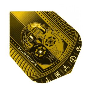 Misaladejuegos Plumas Harrows Darts Flights Prime Gold Skull  7526 - Imagen 2