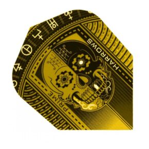 Misaladejuegos Plumas Harrows Darts Flights Prime Gold Skull  7526 - Imagen 3