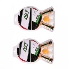 Misaladejuegos Pack Juego Completo NB Equipo 400 ( 4 palas  + 6 Pelotas) - Imagen 3