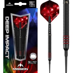 Misaladejuegos Dardos Mission ST. Deep Impact 80% M4 Black Blue 21g D9972 - Imagen 5