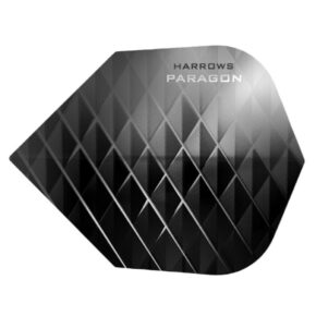 Misaladejuegos Plumas Harrows Darts Flights Paragon Black Grey  7604 - Imagen 3