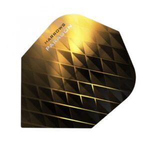 Misaladejuegos Plumas Harrows Darts Flights Paragon Black Yellow  7605