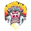 Misaladejuegos Plumas Harrows Quadro Standard Hells Pig 2000.