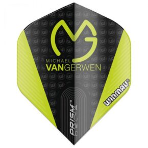 Misaladejuegos Plumas Winmau Darts Prism Delta MvG Black Green  6915.207