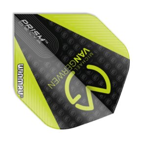 Misaladejuegos Plumas Winmau Darts Prism Delta MvG Black Green  6915.207 - Imagen 3