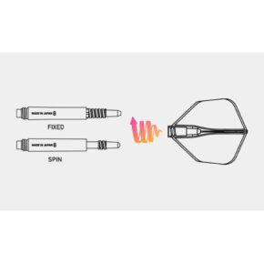 Misaladejuegos Plumas Flights 8 Flights Pear White Set 3 Unit.  400022 - Imagen 2