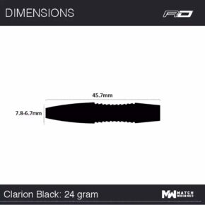 Misaladejuegos Dardos Red Dragon Clarion Black 90% 24g RDD2148 - Imagen 7