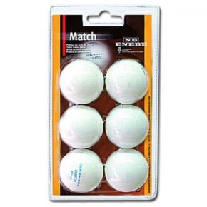 Misaladejuegos Blister 6 Pelotas Ping Pong Enebe Match Blancas 845505