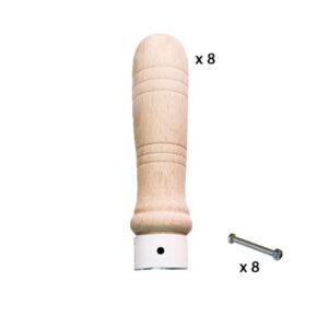 Misaladejuegos Pack 8 Puño Futbolin Duguespi para barra 13mm + 8 Tornillos