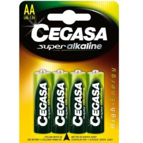 Misaladejuegos Pila Cegasa LR6 1.5V AA Super Alkalina 4 unid. 000150