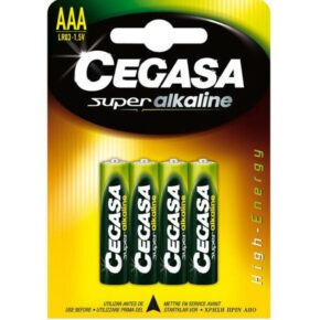 Misaladejuegos Pila Cegasa LR3 1.5V AAA Super Alkalina 4 unid. 000146