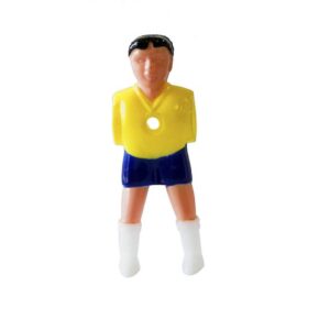 Misaladejuegos Jugador Futbolines Plastico Pies Separados 16mm  Brasil 1 unidades