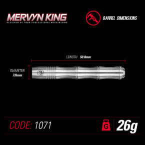 Misaladejuegos Dardos Winmau Mervyn King 26 g 90% 1071.26 - Imagen 5