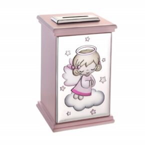 Misaladejuegos Hucha Angelito Musical Rosa  07500567