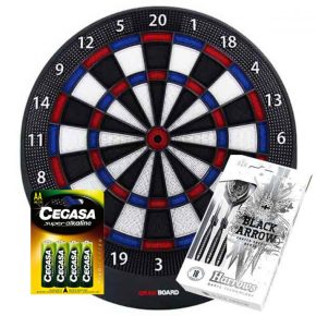 Misaladejuegos Pack Diana Electrónica GranBoard Dash Azul + Pilas + Dardos