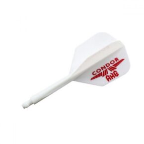 Misaladejuegos Plumas Condor Axe Shape Blanca Logo S 21.5mm 3 Uds.