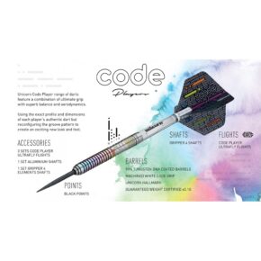 Misaladejuegos Dardos Unicorn Darts Code Ian White 90% 21g 6059 - Imagen 4