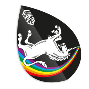 Misaladejuegos Plumas Unicorn Darts Ultrafly100 Pear Xtra Raimbow Black  68979 - Imagen 2