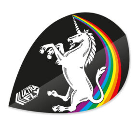 Misaladejuegos Plumas Unicorn Darts Ultrafly100 Pear Xtra Raimbow Black  68979