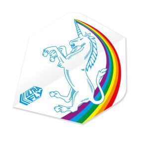 Misaladejuegos Plumas Unicorn Darts Ultrafly100 Plus Raimbow White  68984