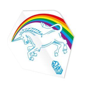 Misaladejuegos Plumas Unicorn Darts Ultrafly100 Plus Raimbow White  68984 - Imagen 3