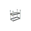Misaladejuegos Juego canastas galvanizadas baloncesto monotubo new tubo 114 mm fijas con base anclaje-sin tablero,aro 0012771 - Imagen 2