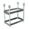Misaladejuegos Juego canastas antivandálicas minibasket new tubo 114 mm galvanizadas -incluye aros, redes y tableros- 0012772 - Imagen 2