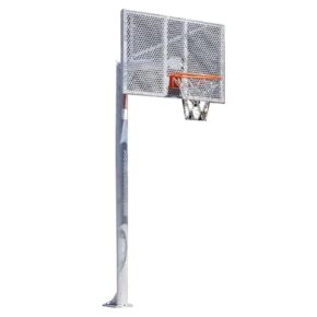 Misaladejuegos Juego canastas antivandálicas minibasket new tubo 114 mm galvanizadas -incluye aros, redes y tableros- 0012772