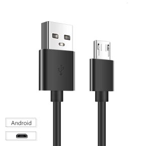 Misaladejuegos Cable micro usb de 2m negro