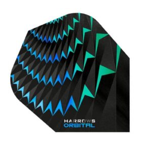 Misaladejuegos Plumas Harrows Darts Flights Orbital Aqua Jade  4803 - Imagen 3