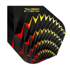 Misaladejuegos Plumas Harrows Darts Flights Orbital Amarillo Rojo  4800 - Imagen 2