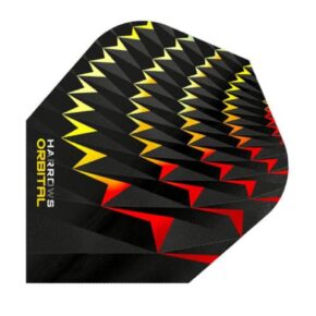 Misaladejuegos Plumas Harrows Darts Flights Orbital Amarillo Rojo  4800