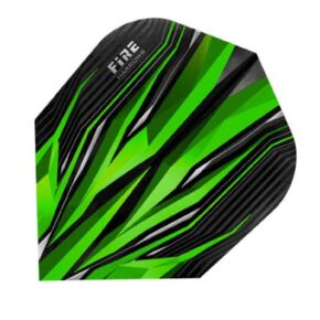 Misaladejuegos Plumas Harrows Darts Flights Fire Verde  1101.