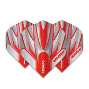 Misaladejuegos Plumas Winmau Darts Prism Alpha Fire Red Silver  6915.169 - Imagen 2