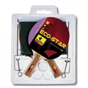 Misaladejuegos Pack 2 Pala Ping Pong + 3 Bolas + Red Bandito Sport Eco-Star 4110.01