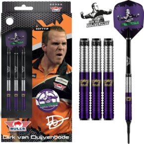 Misaladejuegos Dardos Bulls Darts Dirk van Duijvenbode Aubergenius 90% 20g   24220 - Imagen 3