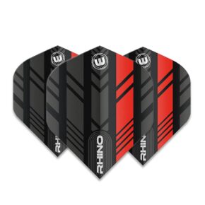 Misaladejuegos Plumas Winmau Darts Rhino Black Red  6905.195 - Imagen 2