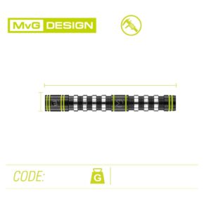 Misaladejuegos Dardos Winmau Michael Van Gerwen MvG Design Assault 90% 20gr 2446.20 - Imagen 3