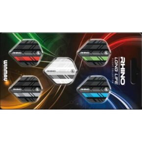 Misaladejuegos Plumas Winmau Darts Rhino Long Life Flight Collection  8123 - Imagen 2