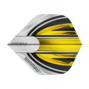 Misaladejuegos Pluma Winmau Prism Alpha Standard Blanco y Amarillo 6915.170 - Imagen 2