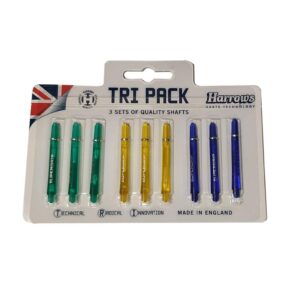 Misaladejuegos Cañas Tri Pack Harrows Darts Supergrip Pro Shaft Medium Colours 2  TPS0002