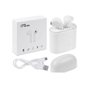 Misaladejuegos Auriculares inalámbricos i7s blanco, para todos los teléfonos inteligentes