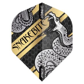 Misaladejuegos Plumas Flights Red Dragon Peter Wright Snakebite Hardcore Coiled Snake Gold Standard 3 Unit  F6563