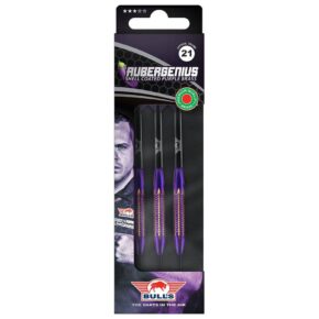 Misaladejuegos Dardos Bulls Darts Dirk van Duijvenbode Aubergenius Brass Steel 21gr  BU-24321 - Imagen 4
