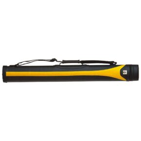 Misaladejuegos Funda rígida para taco de billar estilo SY-1 negro y amarillo 85cm 30141620