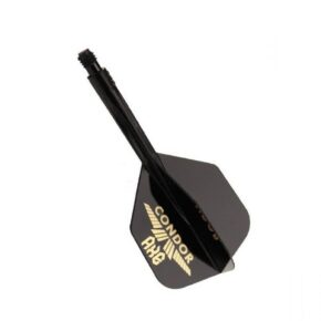 Misaladejuegos Plumas Condor Axe Shape Negro Logo M 27.5mm 3 Uds. - Imagen 2