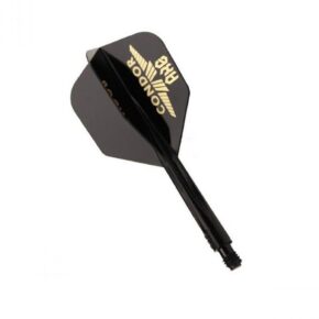 Misaladejuegos Plumas Condor Axe Shape Negro Logo M 27.5mm 3 Uds. - Imagen 3
