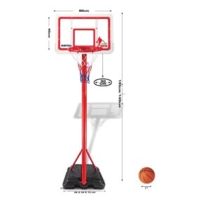 Misaladejuegos Canasta Baloncesto Infantil Ajustable 1,49 - 1,95 cm PL0507 - Imagen 2