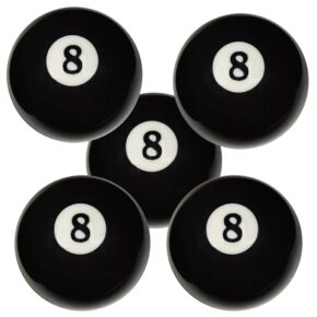 Misaladejuegos Bola billar negra económica 57.2mm 5 unidades