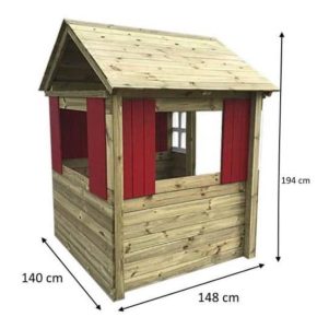 Misaladejuegos Casita Infantil Fresita XL School Pintada Masgames Horeca MA500552 - Imagen 2